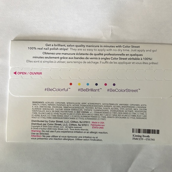 Color street nail set “kissing booth” - Picture 2 of 2